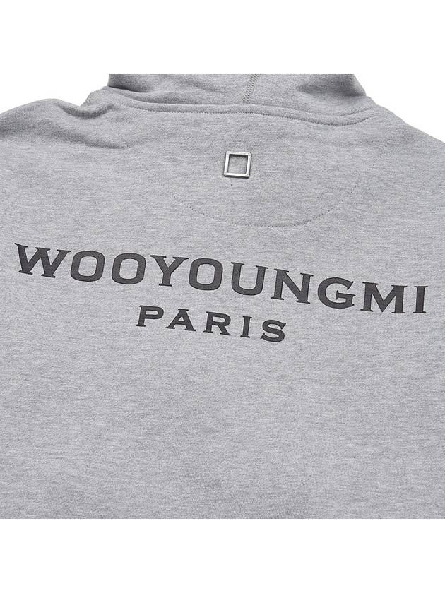 Back logo cotton hood gray - WOOYOUNGMI - BALAAN 9