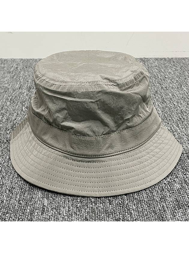 Logo Patch Nylon Metal Bucket Hat Green - STONE ISLAND - BALAAN 4