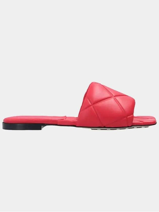 Women's Rubber Lido Flat Slippers Pink - BOTTEGA VENETA - BALAAN 2