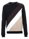 Diagonal stripe panel sweatshirt 7100TS03 0099 - CARVEN - BALAAN 1