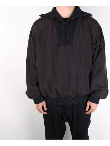 X ZEGNA High zipup silk anorak black FZC803 - FEAR OF GOD - BALAAN 1