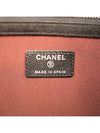 Large Classic Caviar Silver Logo Clutch Bag Black - CHANEL - BALAAN 6