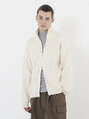 Modal Knit Zip up Cardigan Cream - CHANCE'S NOI - BALAAN 3