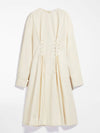 Pleiadi Cotton Long Dress Cream - MAX MARA SPORTMAX - BALAAN 1