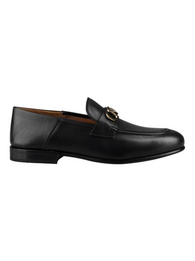 Gancini Ornament Mule Loafers Black - SALVATORE FERRAGAMO - BALAAN 1