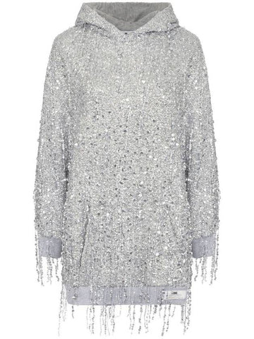 Elisabetta Franchi Sequin Embellished Fringed Dress - ELISABETTA FRANCHI - BALAAN 1