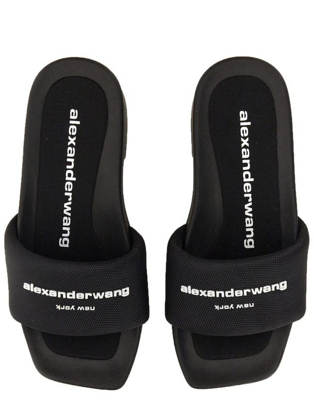 Alexander Wang Slide Platform Sandal With Logo - ALEXANDER WANG - BALAAN 3