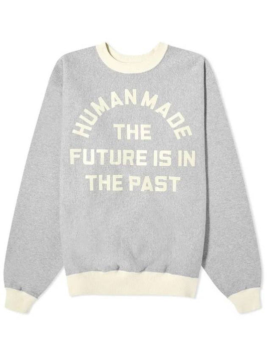 (HUMAN MADE) SWEATSHIRT - HM27CS022 GRAY - HUMAN MADE - BALAAN 1