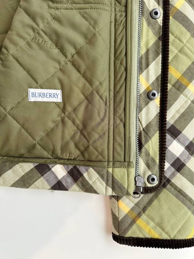 Kids GRAYSON Quilted Jacket ARTICHIKE Check 12Y - BURBERRY - BALAAN 7