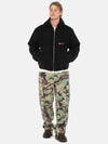 Insulated Canvas Work Zip Up Hoodie Black - STUSSY - BALAAN 6