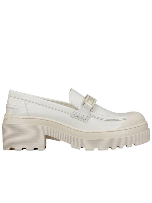 Women's Cord Loafers White - DIOR - BALAAN.