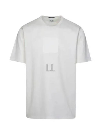 Metropolis Series Mercerized Jersey Logo Badge Short Sleeve T-Shirt White - CP COMPANY - BALAAN 2