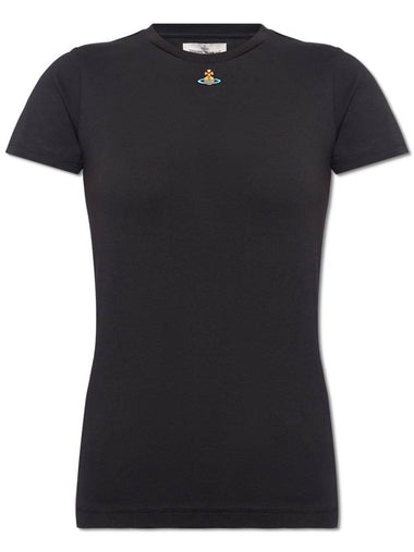 Vivienne Westwood ‘Peru’ T-shirt With Logo, Women's, Black - VIVIENNE WESTWOOD - BALAAN 1