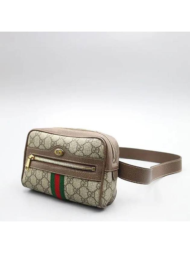 517076 GG Logo Canvas Ophidia Supreme PVC Small Belt Bag - GUCCI - BALAAN 3