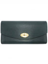 Women s Mulberry RL6538 Green Heavy Grain Leather Gold Dali Long Wallet gt Gangbuk used luxury goods - MULBERRY - BALAAN 2