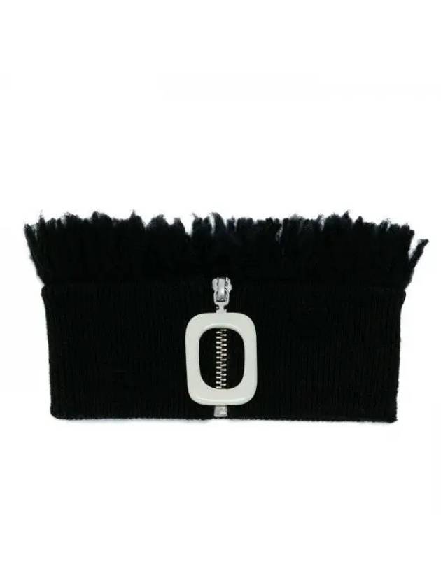 23 FRINGE NECKBAND KW0824YN0008 999 Fringe neckband - JW ANDERSON - BALAAN 1