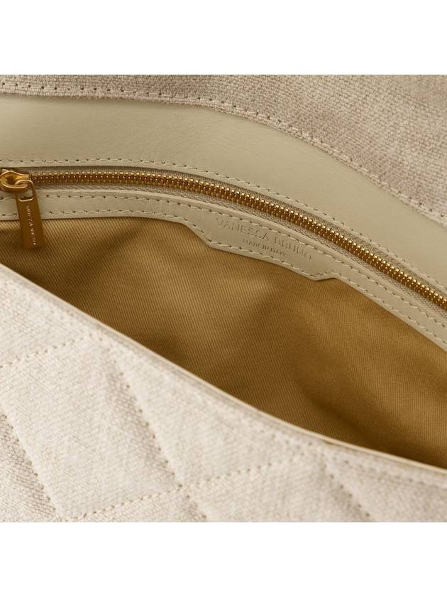 Grand Moon Bag - Vanessa Bruno - Linen - Beige - VANESSA BRUNO - BALAAN 4