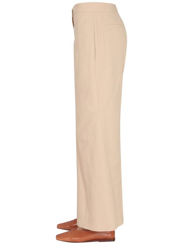 Women's Corote Wide Leg Slacks Beige - JIL SANDER - BALAAN 4