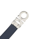 Gancini Buckle Reversible Leather Belt Black - SALVATORE FERRAGAMO - BALAAN 8