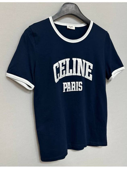 Cotton Logo Short Sleeve Tee 66 - CELINE - BALAAN 2