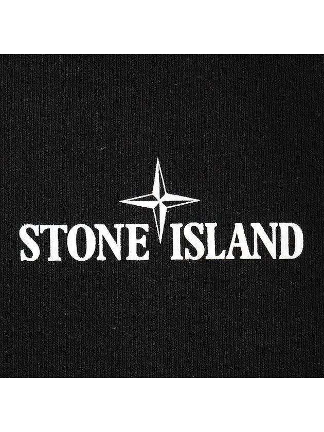 Stamp Two Print Short Sleeve T-Shirt Black - STONE ISLAND - BALAAN 5