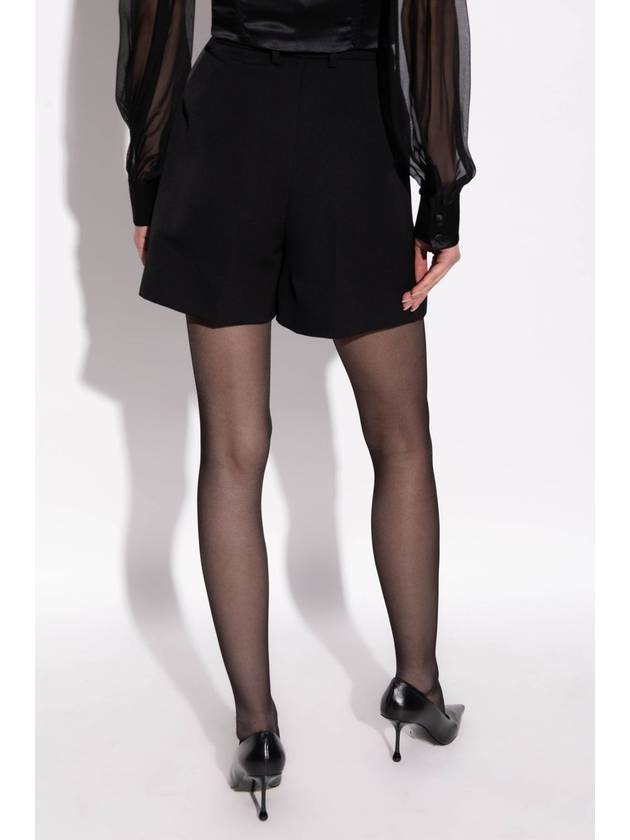 Wool Gabardin Tuxedo Shorts Black - DOLCE&GABBANA - BALAAN 5