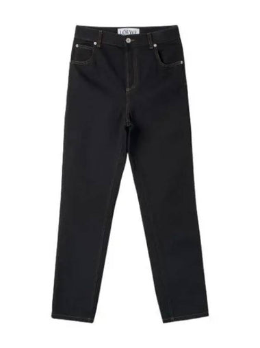 Back Anagram Pocket Denim Pants Black - LOEWE - BALAAN 1