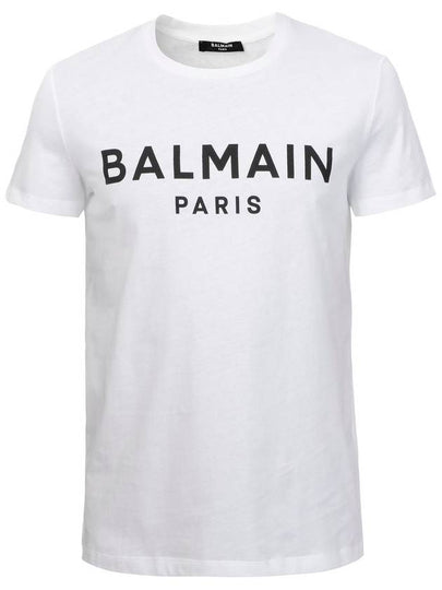 Long Sleeve T-Shirt AH0EG000BB73GAB WHITE - BALMAIN - BALAAN 2