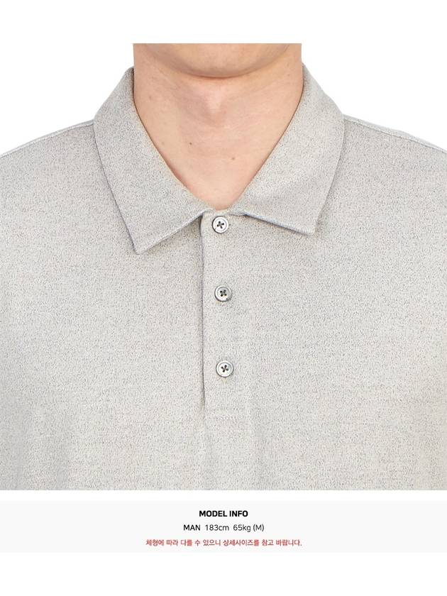 Anemone Modal Jersey Short Sleeve Polo Shirt Grey - THEORY - BALAAN 6