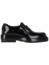 Brushed Leather Loafers Black - PRADA - BALAAN 1