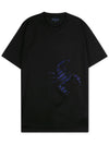 Men's Scorpion Black Short Sleeve T-Shirt RMJE0031 10 - LANVIN - BALAAN 3