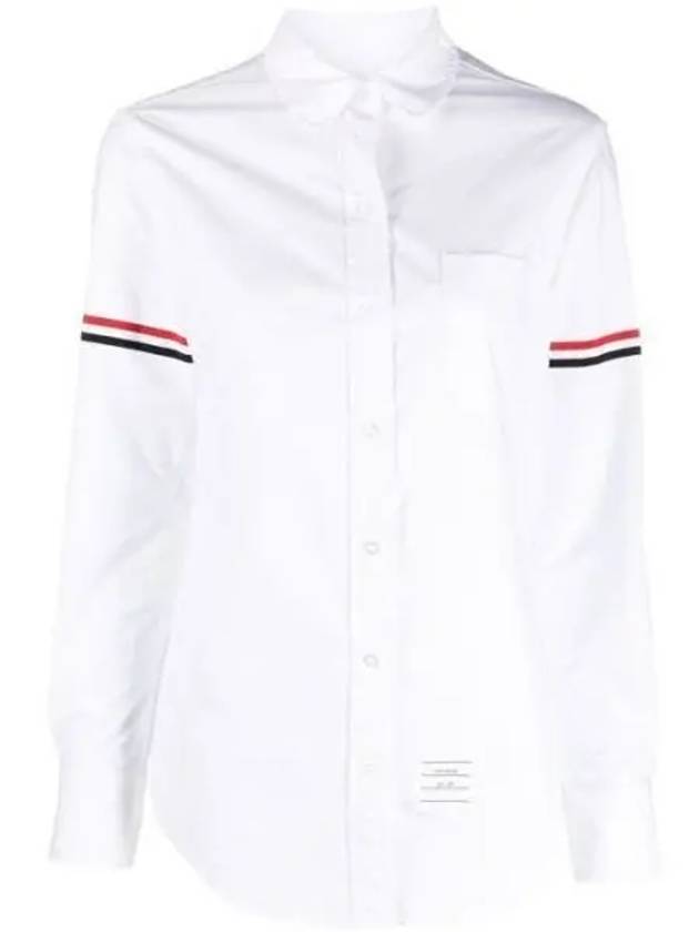 FLL019E RWB Three Stripes Classic Oxford Shirt 1066238 - THOM BROWNE - BALAAN 1