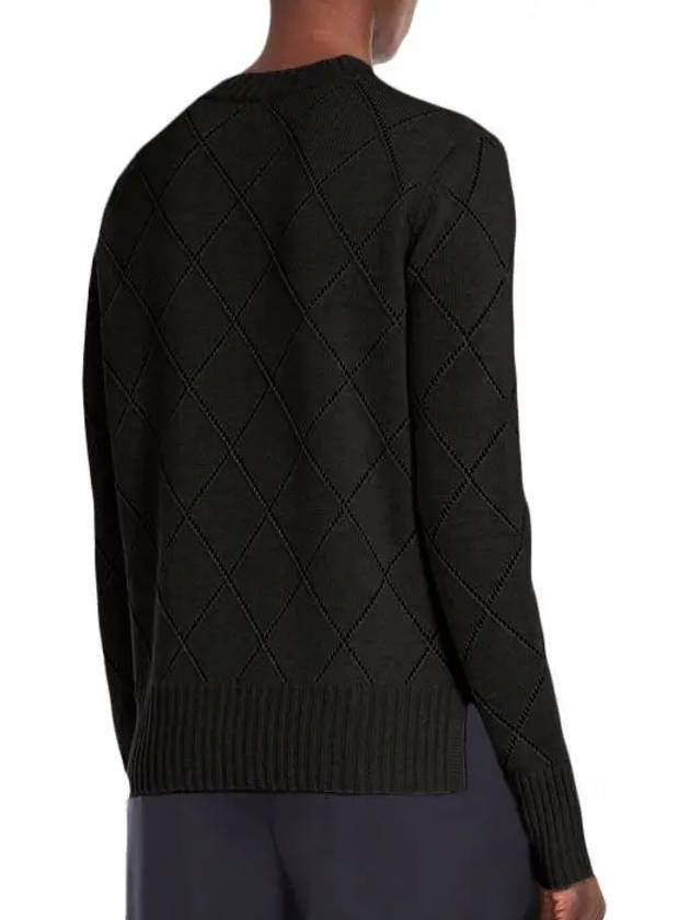 Brunate Cashmere Wool Knit Top Black - MAX MARA - BALAAN 3