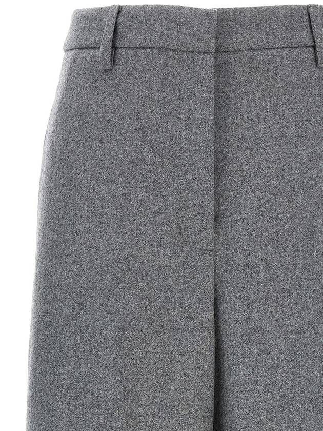 Flannel Straight Pants Grey - FABIANA FILIPPI - BALAAN 4