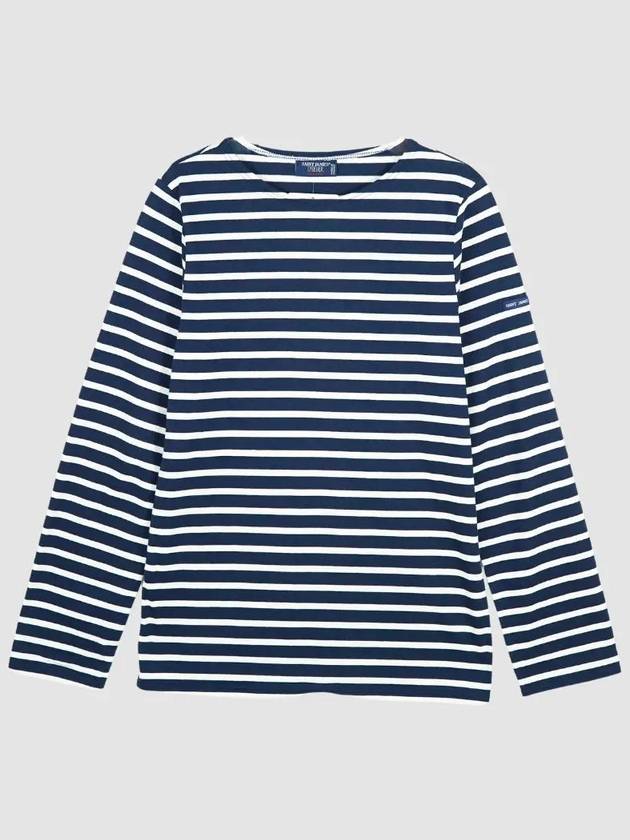 Minquiers Modern Stripe Long Sleeve T-Shirt Navy - SAINT JAMES - BALAAN 2