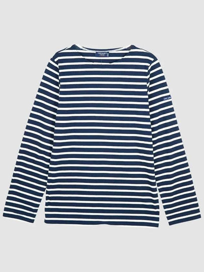 Minquiers Modern Stripe Long Sleeve T-Shirt Navy - SAINT JAMES - BALAAN 2