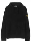 Wappen Patch Garment Dyed Hoodie Black - STONE ISLAND - BALAAN 2