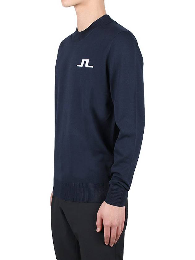 Gus Logo Regular Fit Knit Top Navy - J.LINDEBERG - BALAAN 4