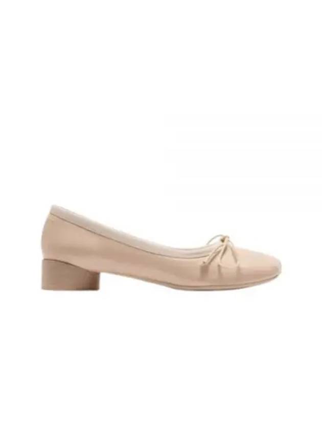 Leather Ballerina Flats Beige - MAISON MARGIELA - BALAAN 2