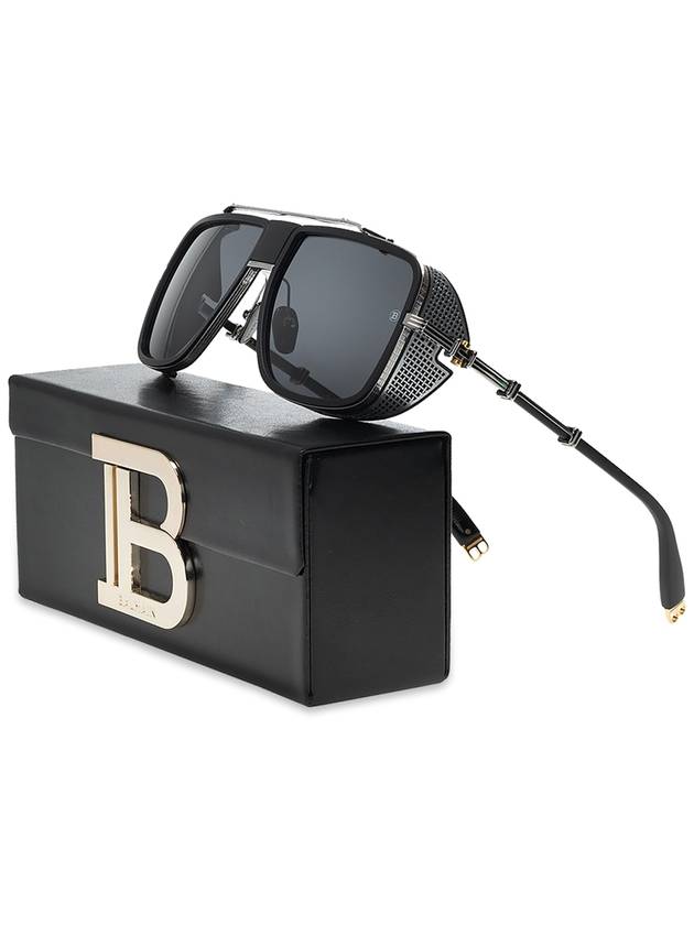 Balmain Sunglasses With Logo, Men's, Silver - BALMAIN - BALAAN 3