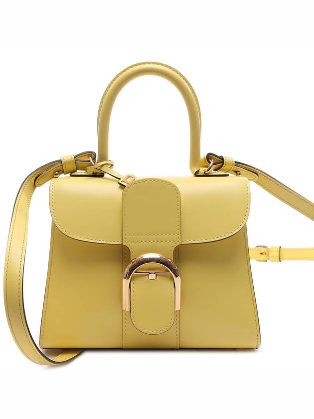 Brillant Mini Box Tote Bag Yellow - DELVAUX - BALAAN 3