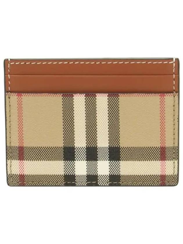 Check Card Wallet Beige - BURBERRY - BALAAN 2