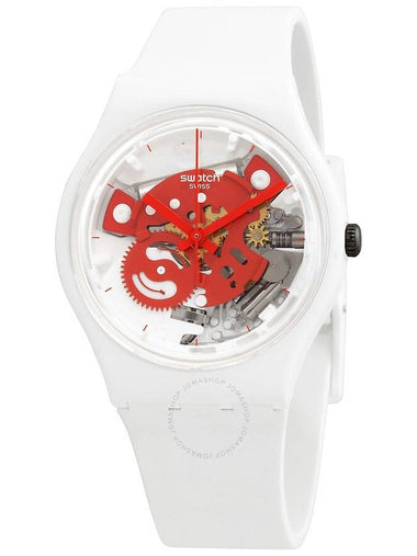 Swatch Time To Red Small Quartz Unisex Watch SO31W104 - SWATCH - BALAAN 1