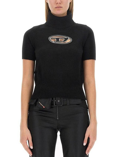 Cutout Logo Turtleneck Black - DIESEL - BALAAN 2