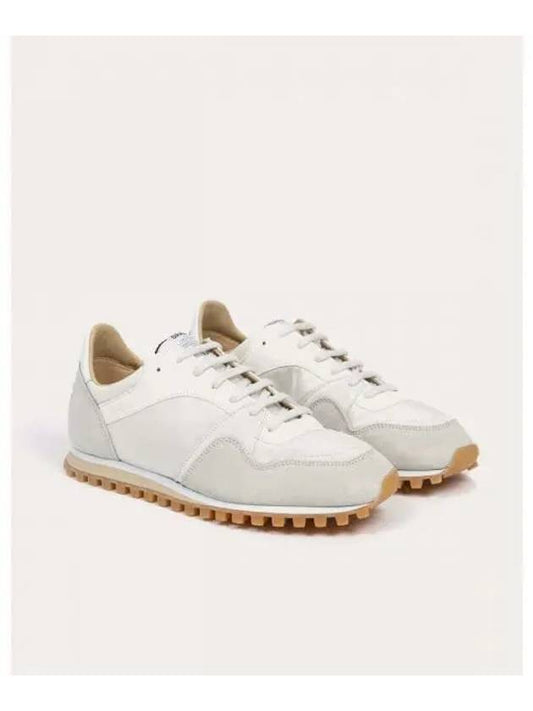 Men's Trail Leather Low Top Sneakers White - SPALWART - BALAAN 2