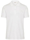 Skull Patch Short Sleeve Polo Shirt White - ALEXANDER MCQUEEN - BALAAN 2