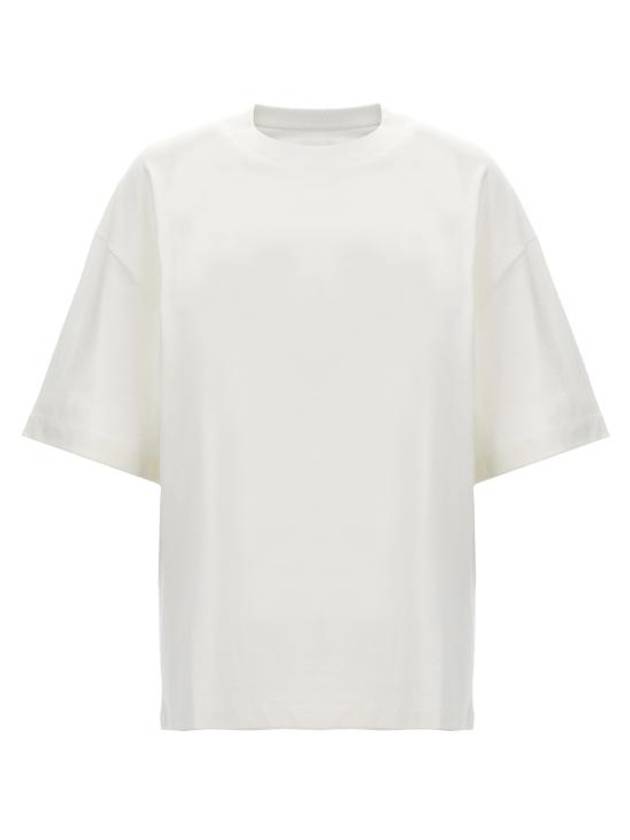 Logo Print Short Sleeve T-Shirt White - JIL SANDER - BALAAN 1