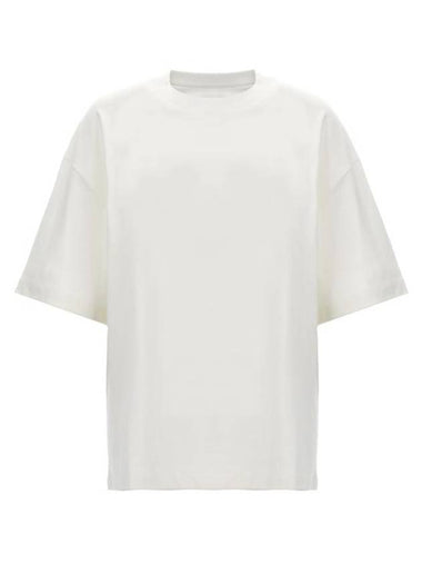 Logo Print Short Sleeve T-Shirt White - JIL SANDER - BALAAN 1