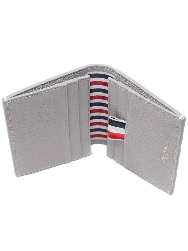 4 Bar Applique Stripe Double Card Holder Pastel Green - THOM BROWNE - BALAAN 6