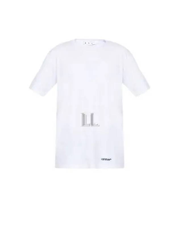 Scrubble Diag Slim Short Sleeve T-Shirt White - OFF WHITE - BALAAN 2